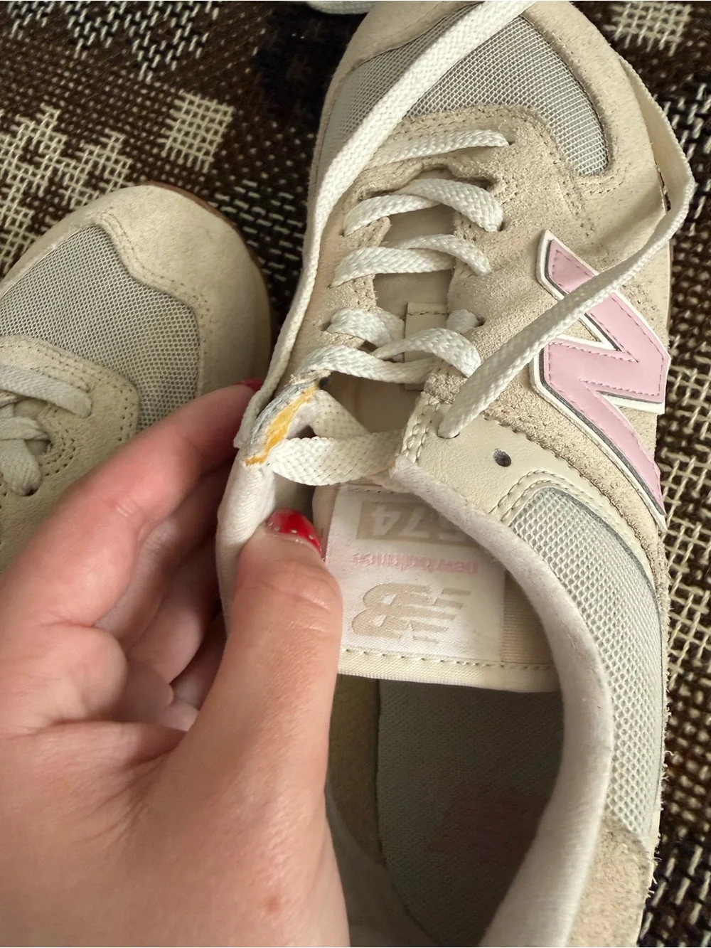 New Balance Wmns 574 'Linen Century Pink Gum 9.5